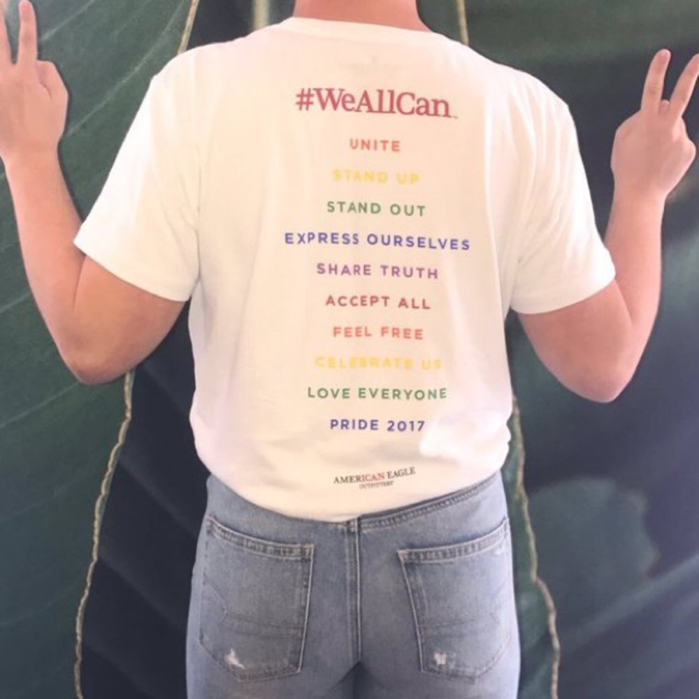 American Eagle “we all can” campaign shirt